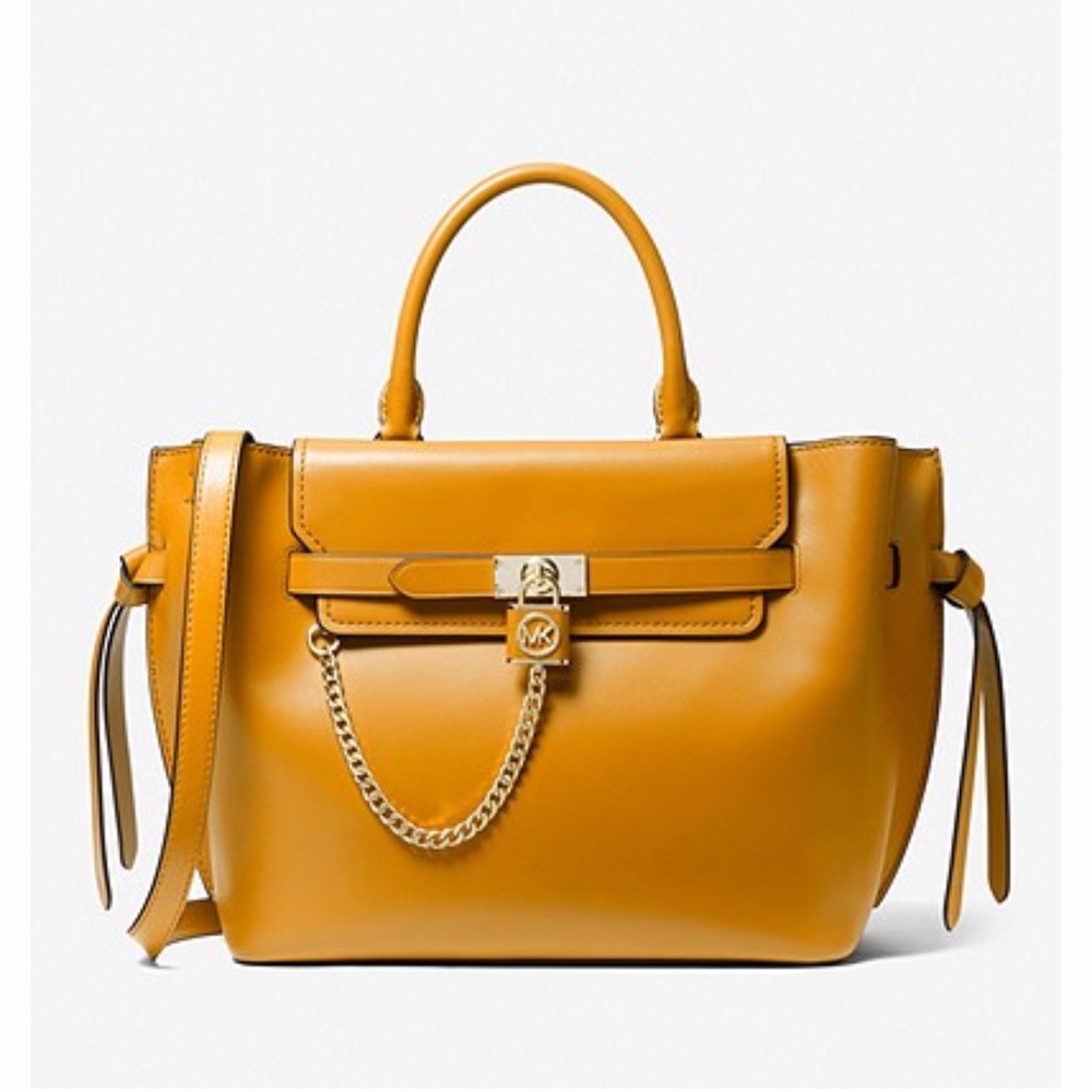 Brand new Hamilton Legacy Large Leather Belted Satchel